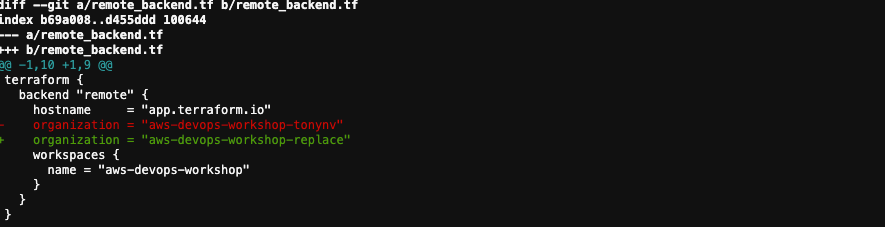 4.8 Setup Remote backend :: GHG Workshop Gitlab, Hashicorp, Gremlin